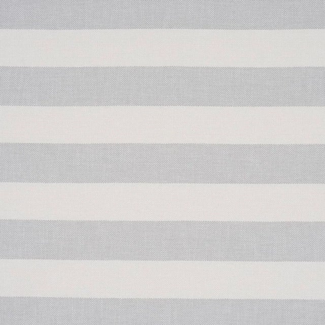 SAMPLE - Schumacher X Caroline Z Hurley Desert Wide Stripe Fabric In Sky For Sale