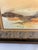 Wood Vintage Framed Coastal Landscape Artwork With Cork Mat For Sale - Image 7 of 8