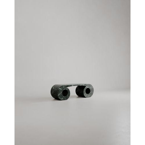Black Verde Notte Marble Stone Eye Bench by Esther Knopfler For Sale - Image 8 of 17