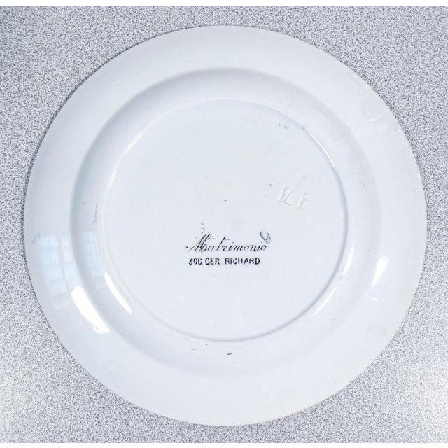 Wedding Series Plates in Porcelain by S.C.Richard, 1890s For Sale - Image 4 of 18