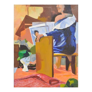 Bay Area Figurative Movement -- Cigarette Break by Patricia Gren Hayes For Sale