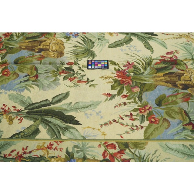 French Aubusson Design Rug 5'11'' X 8'11'' For Sale - Image 9 of 10