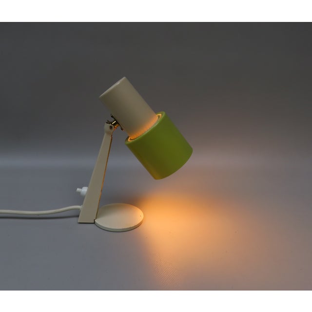 Small Table Lights in Beige & Green Brass, 1960s, Set of 2 For Sale - Image 9 of 18