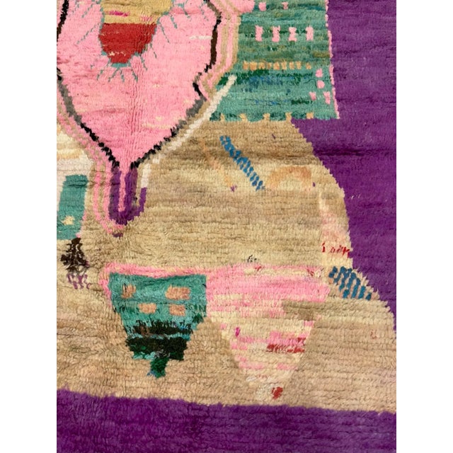 Textile Mid Century Moroccan Rug 5'8" X 9’7” For Sale - Image 7 of 7