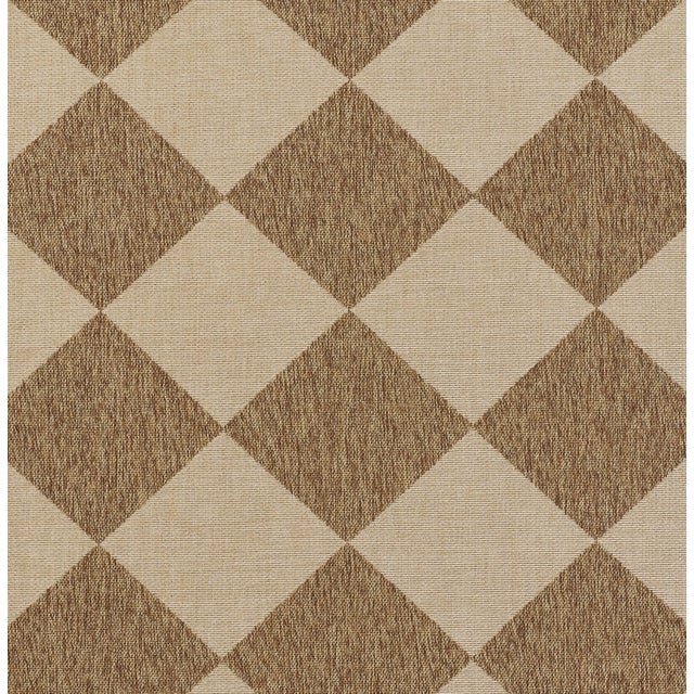 Contemporary Erin Gates by Momeni Saybrook Diamond Natural Indoor/Outdoor Area Rug 6'6" X 9' For Sale - Image 3 of 12