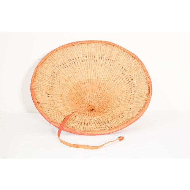 Conical Leather and Straw Tribal Fulani Hat, Mali West Africa For Sale - Image 13 of 13