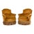 19th Century French Napoleon III Armchairs W/ Golden Ochre Mohair - A Pair For Sale
