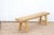Tan Asian Rustic Bleached Wood Bench For Sale - Image 8 of 11