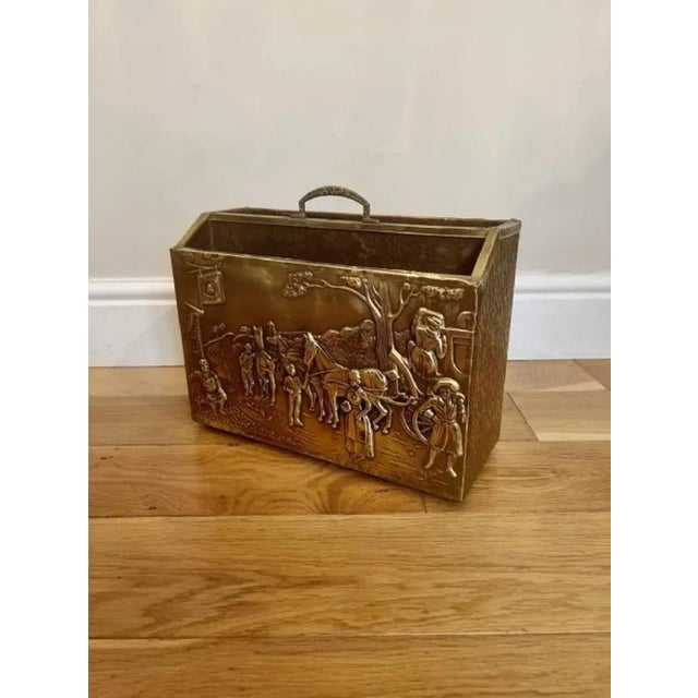 Ornate Brass Newspaper Stand, 1920s For Sale - Image 3 of 6