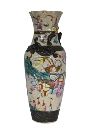 Antique Chinese Vase in Porcelain from Nankin