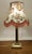 1920s Corinthian Column Brass Table Lamp with Scalloped Linen Shade, 1920s For Sale - Image 5 of 7