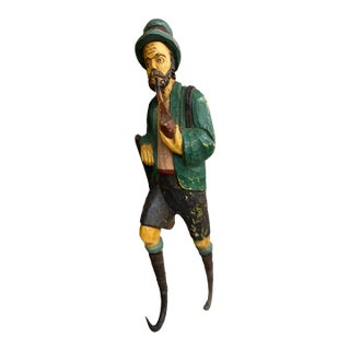 Early 19th Century Black Forest Hand Carved Crop or Whip Holder For Sale
