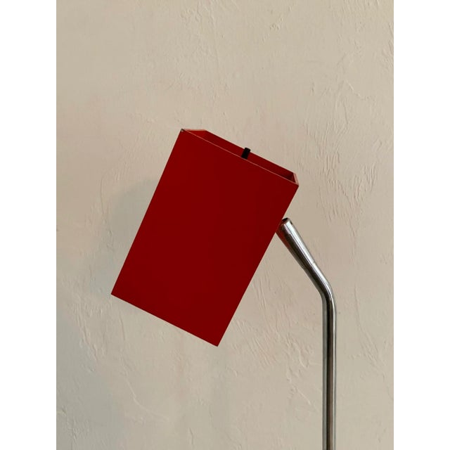 George Kovacs Sonneman for Kovacs Steel and Chrome Cubist Floor Lamp, 1950s For Sale - Image 4 of 12