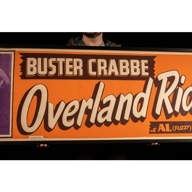 American 1946 Overland Riders Buster Crabbe Movie Poster For Sale - Image 3 of 5