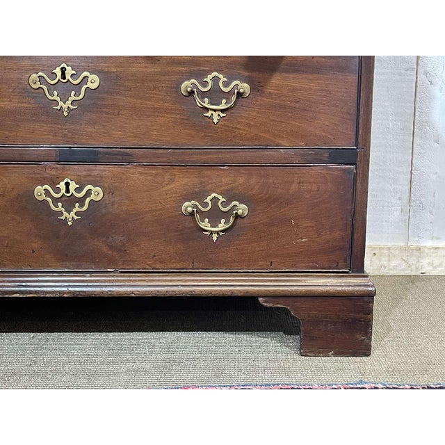19th Century Georgian English Slant-Back Desk in Mahogany and Oak For Sale - Image 13 of 18