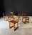 Mid-Century Handcrafted Oak Dining Chairs, Belgium, 1950s, Set of 5 For Sale - Image 3 of 18
