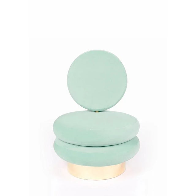 Mint Grace Armchair by Royal Stranger For Sale - Image 4 of 7