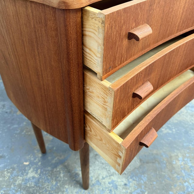 Wood Danish Modern Teak 3 Drawer Commode, 1960's For Sale - Image 7 of 9