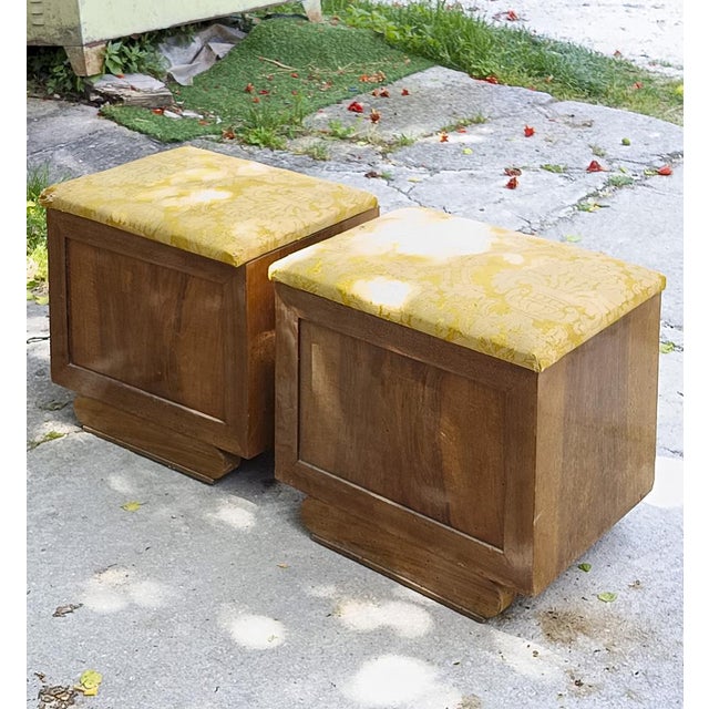Art Deco Ottomans, Set of 2 For Sale - Image 12 of 13