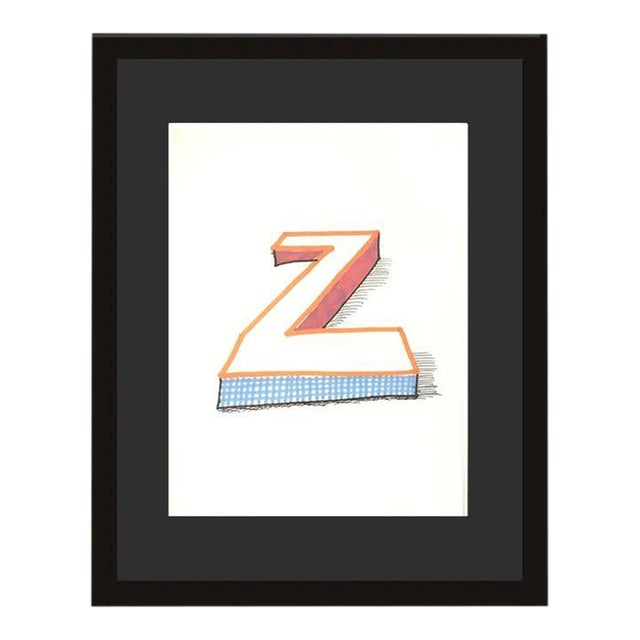 1991 'Z' From 'Hockney's Alphabet' by David Hockney For Sale
