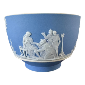 1930s Wedgwood Blue Dip Jasperware Bowl