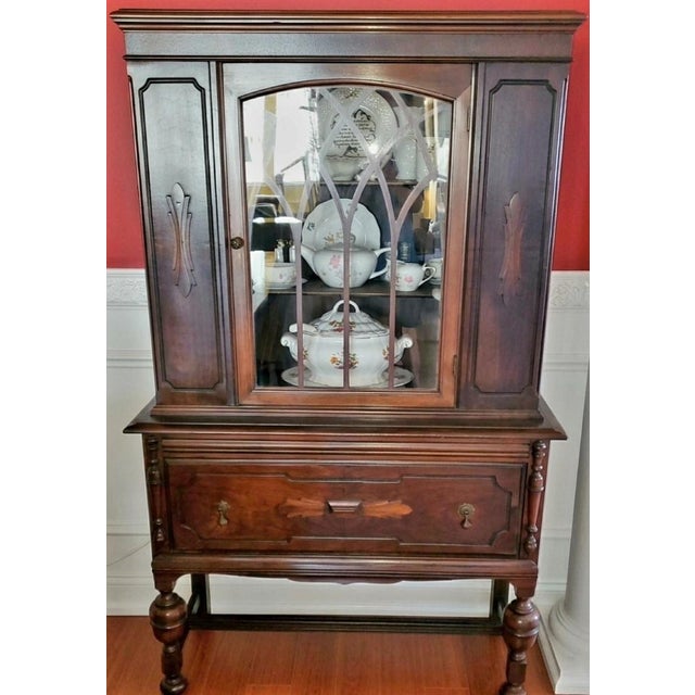 Jacobean Antique / Vintage Hutch, Display Cabinet, Bookcase, Etc. For Sale - Image 3 of 8