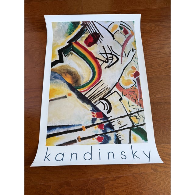 Wassily Kandinsky Authentic Original Vtg. 1991 Tate Gallery Exhibition Poster of Masterpiece "Cossacks" (1910–1911) For Sale In Baltimore - Image 6 of 13