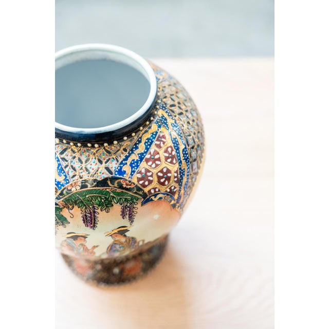 Chinese Hand-Painted Vase, 1960s For Sale - Image 6 of 14