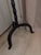 Gothic Wrought Iron Floor Candelabra Hand Forged Twisted Iron Claw Pedestal Pricket Stick For Sale - Image 3 of 3