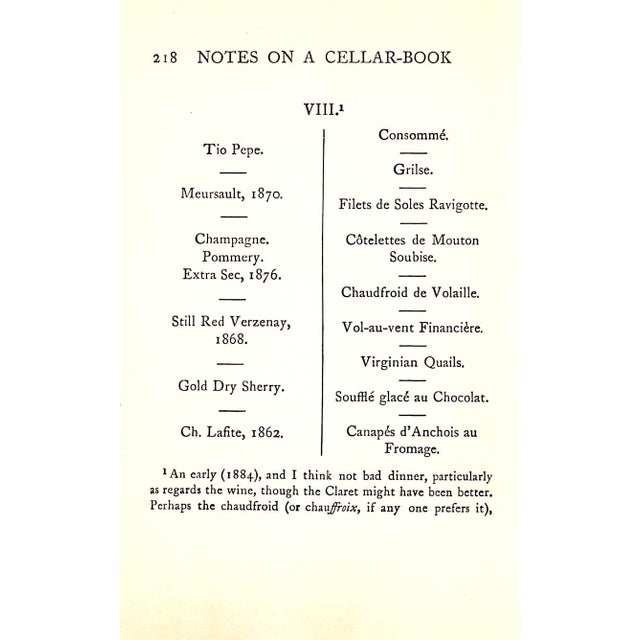 "Notes on a Cellar-Book" 1939 Saintsbury, George For Sale In New York - Image 6 of 6