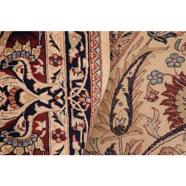 Textile Art Nouveau Aness Pak-Persian Beige/Rust Wool Rug - 9'11'' X 13'5'' For Sale - Image 7 of 8