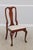 Textile Set of 10 Henkel Harris Cherry Queen Anne Dining Room Chairs For Sale - Image 7 of 18