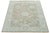 Modern Hand-Knotted Oushak Style Wool Rug in Muted Taupe, Soft Blue, and Seafoam For Sale - Image 4 of 12