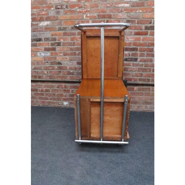 Bauhaus Desk in Beech, Black Laminate, and Bakelite With Tubular Steel Base For Sale - Image 9 of 18