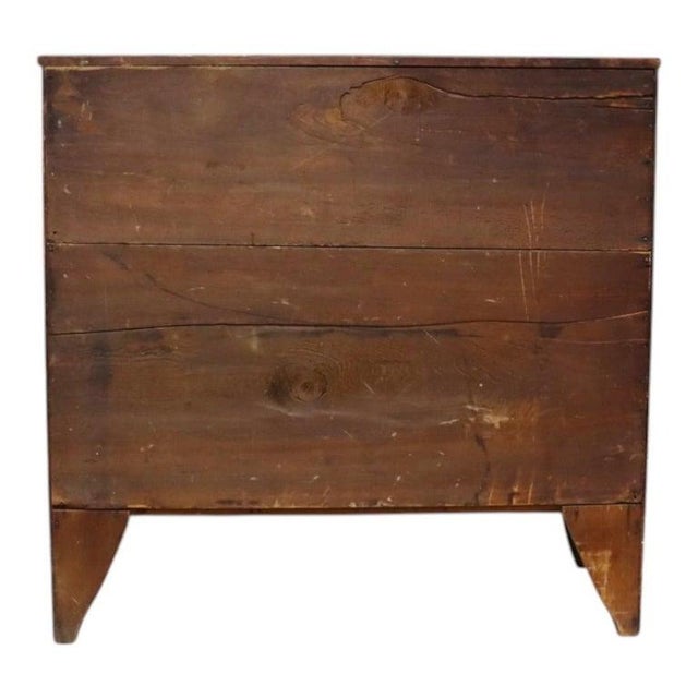 Hepplewhite Mahogany Graduated 4 Drawer Chest With Slayed Legs C1830 For Sale - Image 11 of 12
