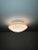 Modern 1990 Murano Wall-Ceiling Lamp White-Amber For Sale - Image 9 of 12