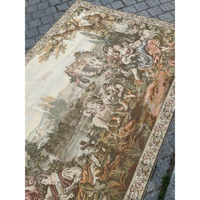 French Aubusson Jaquar Tapestry, 1960s For Sale - Image 17 of 18