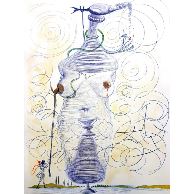 Large Flask Etching by Salvador Dali, 1967 For Sale - Image 8 of 8