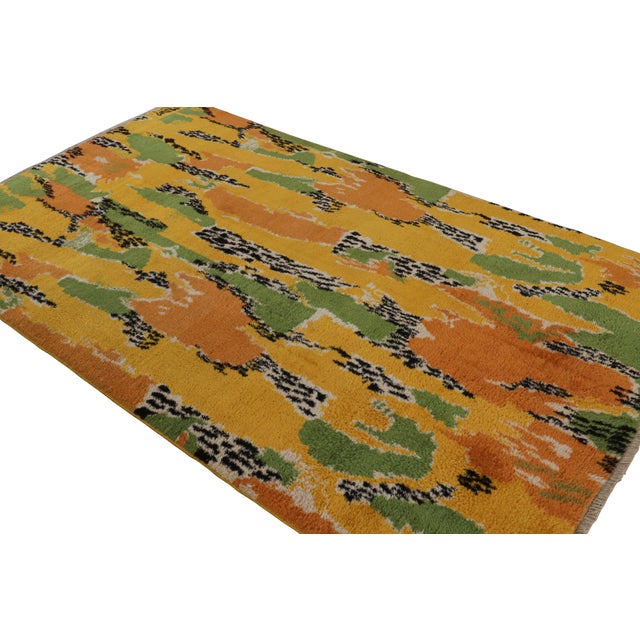 Rug & Kilim Vintage Zeki Müren Signed Art Deco Rug With Abstract Patterns, From Rug & Kilim For Sale - Image 4 of 7