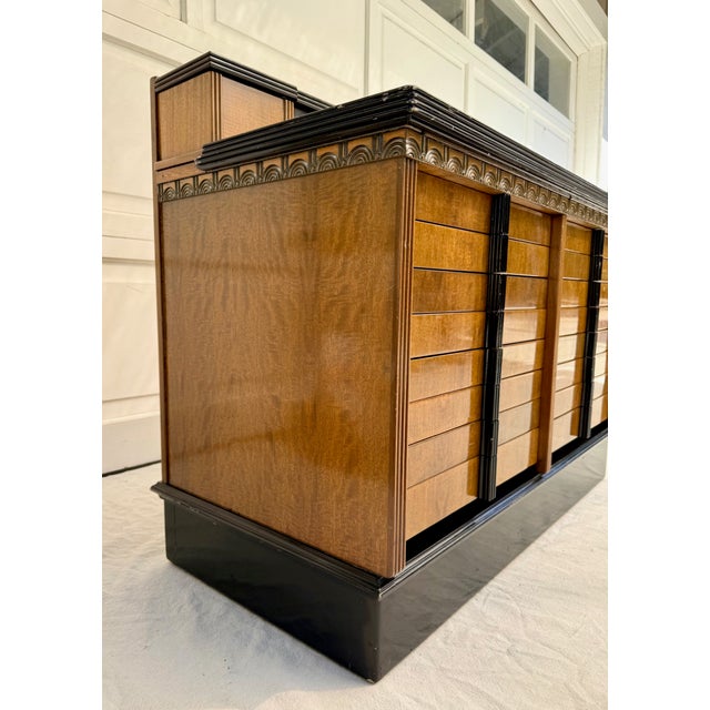 Vintage Art Deco American Cabinet Co. Steel Office Cabinet With Porcelain Enamel Top For Sale - Image 15 of 18