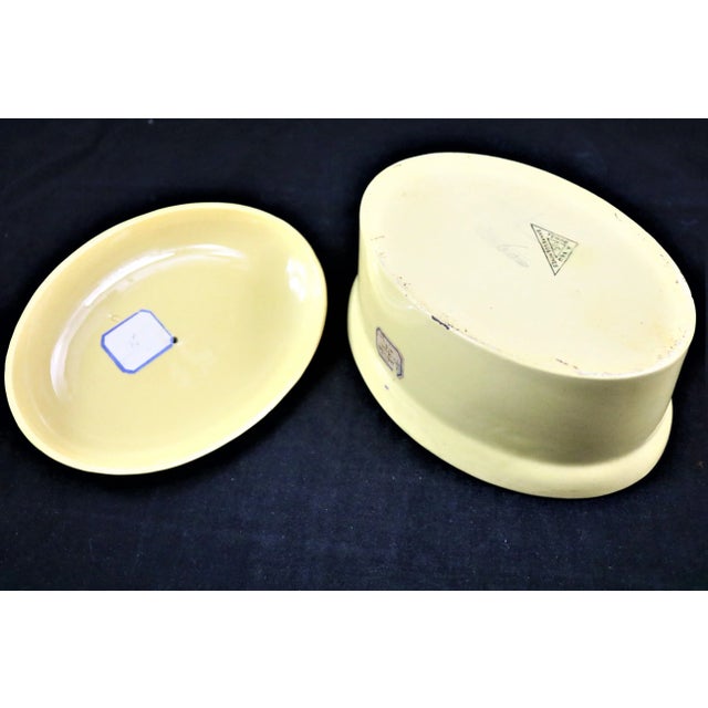 Ceramic Late 19th Century French Yellow Ware Cassarole W/ High Domed Lid For Sale - Image 7 of 8