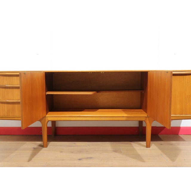 Mid Century Modern Vintage Teak Credenza Sideboard by McIntosh Danish Style For Sale - Image 4 of 15