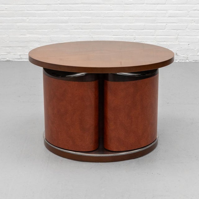 Italian Adjustable Dining Set, 1970s, Set of 5 For Sale - Image 17 of 18