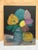 Original Canvas Painting of Vibrant Colorful Flowers in a Vase For Sale In Sacramento - Image 6 of 6
