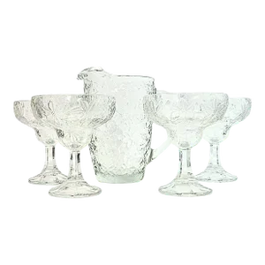Christmas Margarita Set With Pitcher- Set of Five