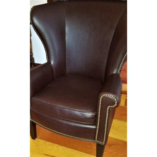 Leather Chair by Mitchell Gold | Chairish