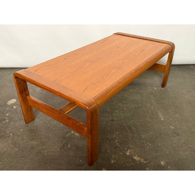 Coffee table in oak, made in Denmark in the 60s
