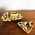 This exquisite set of Chinese hand-carved soapstone pieces features a delicately detailed vase and matching dish. Both...