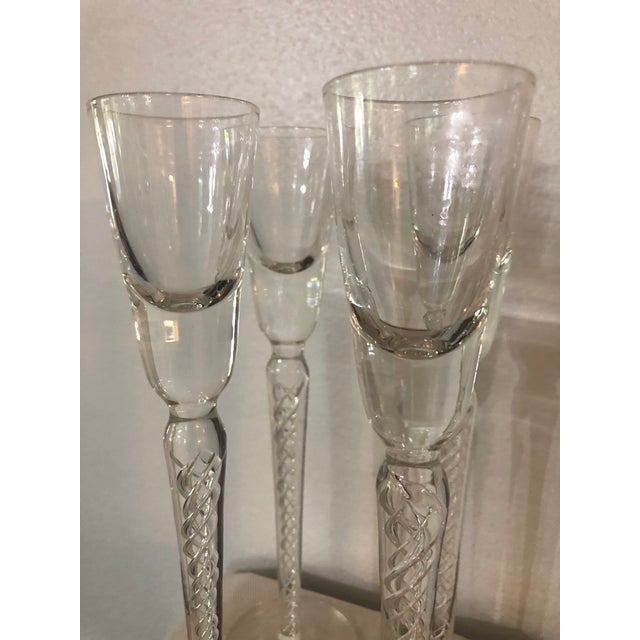 Mid-Century Modern Mid Century Stuart Crystal “Iona” Long Stem Cordials - Set of 10 For Sale - Image 3 of 10