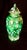 1960s 1960s Green Speckled Ginger Jar For Sale - Image 5 of 10